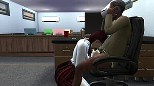 alumna, ¿me das esa buena nota si me follas con tu profe??