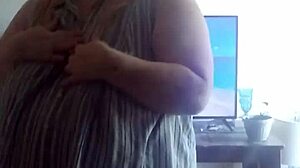 ocean deep sways her big tits while ripping clothes in a steamy striptease dance