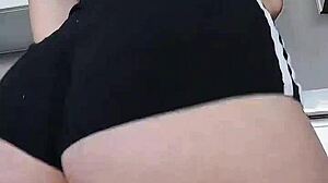 brunette bent over assfucked doggystyle then facial