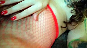 daddy loves my red pantyhose twerking right on his hungry face