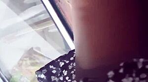 caught that skirt upskirt spying in the store