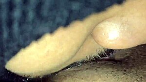 Masked Ebony Queen Squirts Monster Clit Gushers from Nasty Pussy Pounding Part 1