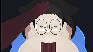 drunk busty argentine teen gives sloppy blowjob at party