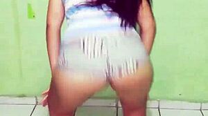 brazilian teen dances funk shaking her amateur curves in homemade video part 6