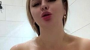 milf wife craves two cocks but fingers herself in tub first