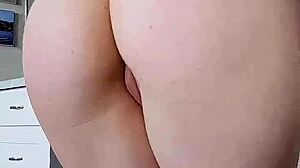 brunette bent over assfucked doggystyle then facial