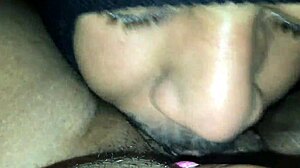 Masked Ebony Queen Squirts Monster Clit Gushers from Nasty Pussy Pounding Part 1