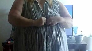 ocean deep sways her big tits while ripping clothes in a steamy striptease dance