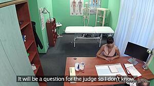 tanned brunette babe sneaks doctor fuck in hospital