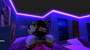 yo demon girl shark quickie sex in roblox furry fun