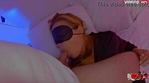 Blonde MILF stepmom craves your young cock creampie down her throat!