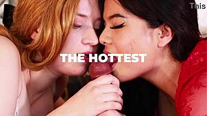 teen nurse in stockings offers patient secret gloryhole swallow session