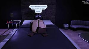 The Roblox goth slut meets BBC bull who FUCKS her BENT OVER DOGGYSTYLE DEEPTHROAT rough turning her into BBC WHORE blacked