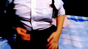 real homemade vid where i convince dumb highschool chick to fuck outdoors till she squirts orgasm