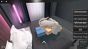 Adorable big tit blonde bunny sucks and fucks my cock game style