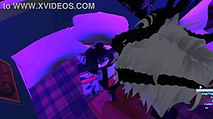 yo demon girl shark quickie sex in roblox furry fun