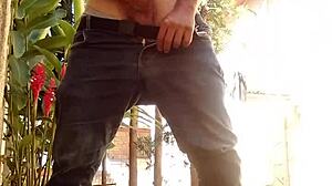 Soloboy Strokes Massive Cock Outdoors in Intense 40-Minute Masturbation Frenzy