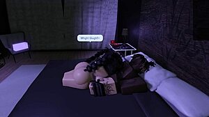 The Roblox goth slut meets BBC bull who FUCKS her BENT OVER DOGGYSTYLE DEEPTHROAT rough turning her into BBC WHORE blacked