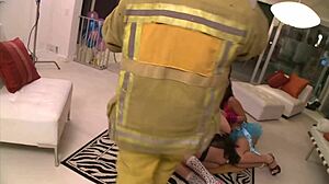 Big titted blonde mommy's shaved pussy plowed doggystyle monster cock