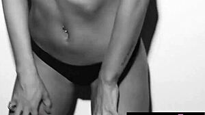 Ever wonder what happens when sweet blonde Brittney Shumaker dances seductively in her lingerie photoshoot?