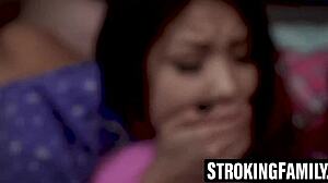 Emily Willis and Sami Parker Watch Stepdad Fuck Wet Pussies