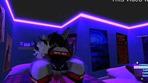 yo demon girl shark quickie sex in roblox furry fun