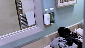 hot wife tight ass spying skinny wife shower then bed assfucking creampie monster cock cum deep inside