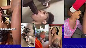 How's she gonna suck that monster cock?