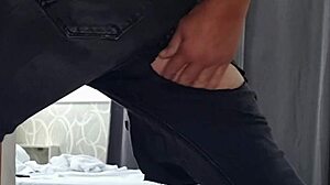 wanna see anal finger fucking with huge balls bouncing and ripped jeans? 