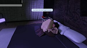 The Roblox goth slut meets BBC bull who FUCKS her BENT OVER DOGGYSTYLE DEEPTHROAT rough turning her into BBC WHORE blacked