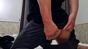 wanna see anal finger fucking with huge balls bouncing and ripped jeans? 