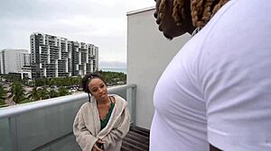 Ebony Dicksucker Mena Carlisle Swallows Stepbrother's Massive Dick