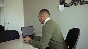 i tease boss with wet swollen pussy ride cowgirl quickie in office for that promotion fuck