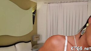 tranny slut loves big cock pounding her ass in wild shemale orgy