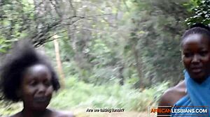 What If Ebony Milf Joins Stepdaughter's Shower for Sloppy Tribbing?
