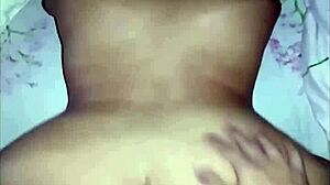 her pussy brims with his gushing load on every deep plunge