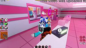 milf cop bitch gives blowjob and titty fuck before anal creampie in roblox jailbreak