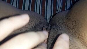 i rub my innocent hairy pussy while parents work 😏💦