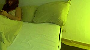 stepmom sucks stepson's cock deep until he unloads cum straight down her throat