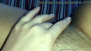 i rub my innocent hairy pussy while parents work 😏💦