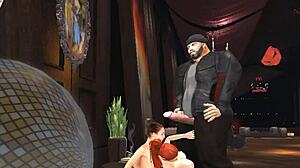 heyward's lap dance ends in monster cock facial at strip club