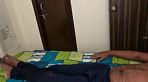 Tamil Maid Secretly Jerks Owner's Cock While Cleaning Hotel