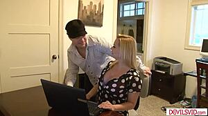 whoa husband caught assfucking his wife's big tits stepmom in lingerie right there