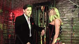 horror shop hosts endless spit roasts on shaved asses in heels