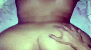 her pussy brims with his gushing load on every deep plunge