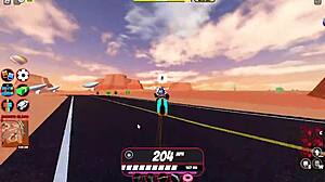 milf cop bitch gives blowjob and titty fuck before anal creampie in roblox jailbreak