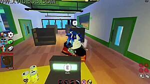 milf cop bitch gives blowjob and titty fuck before anal creampie in roblox jailbreak