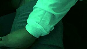 sexy asian teen tomie tang teases her huge natural boobs in the car for charles dera