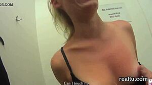 Charming Czech cutie gets tempted SHOPPING then her CLOTHES RIPPED for hardcore POV screw