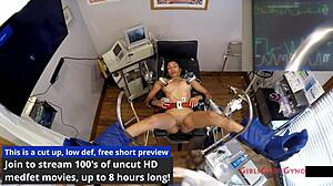 oh man miss mars squirms as doctor tampa and nurse kristen zap her pussy